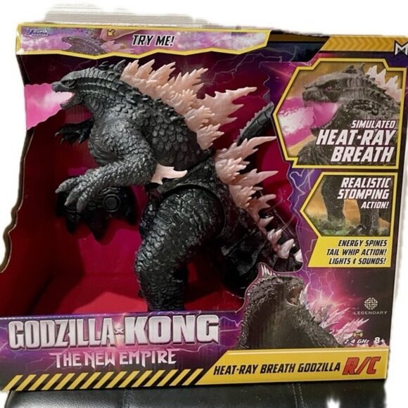 GODZILLA X KONG THE NEW EMPIRE R/C HEAT RAY BREATH REALISTIC LIGHTS SOUND RARE - Picture 1 of 15